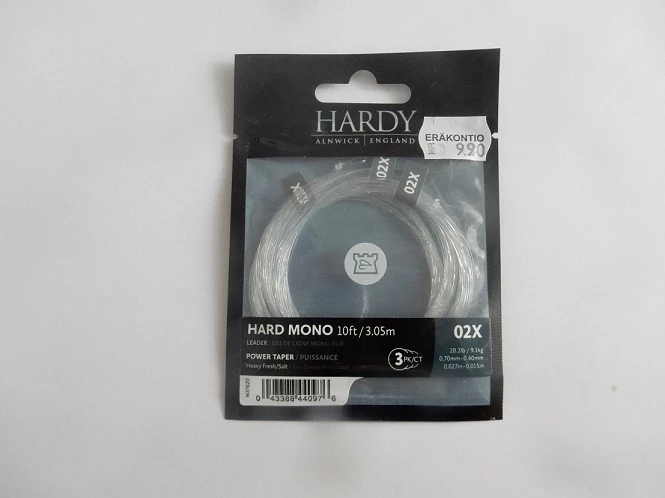 Hardy Hard Mono Salt 10ft -valmis Perukkeet, 3kpl 3 Hardy Hard Mono Salt 10ft -valmis Perukkeet, 3kpl