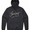 Simms Lager Script Hoody Charcoal Heather -huppari -Perhovavat myymälä product132250