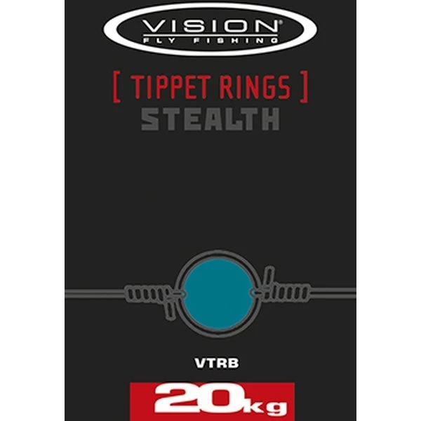 Vision Stealth Tippet Rings, 20kg 3 Vision Stealth Tippet Rings, 20kg